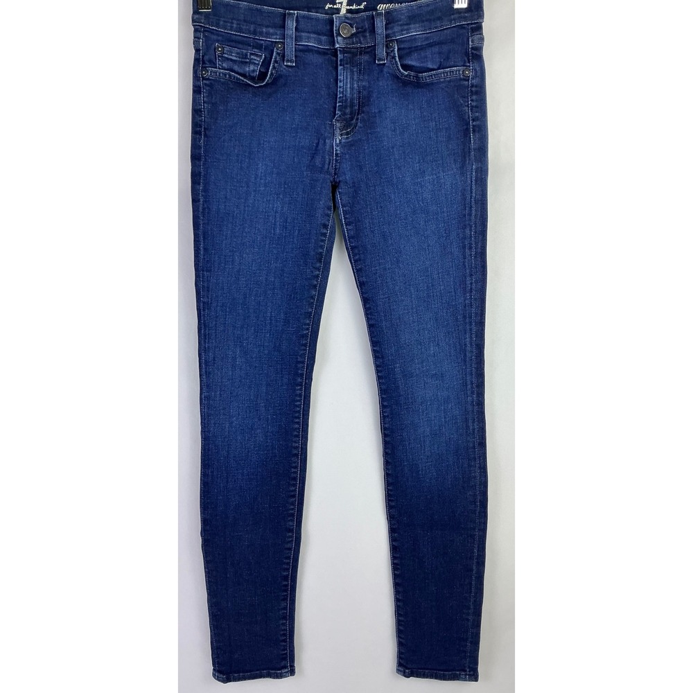 7 For All Mankind Gwenevere Embellished Pockets Dark Wash Denim Jeans